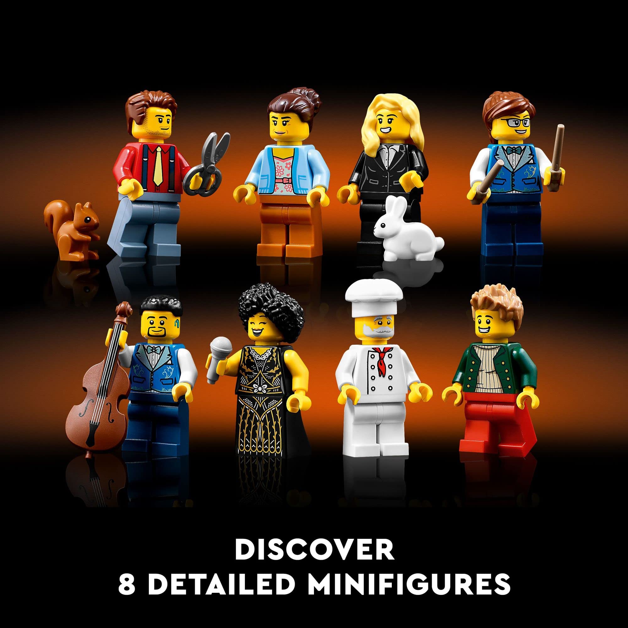 LEGO Icons Jazz Club 10312 Building Set for Adults & Teens - Collectible Music Gift with 5 Detailed Rooms & 8 Minifigures - Perfect for Musicians, Jazz Fans & Home Decor - Great for Display, Gifting & Creative Play