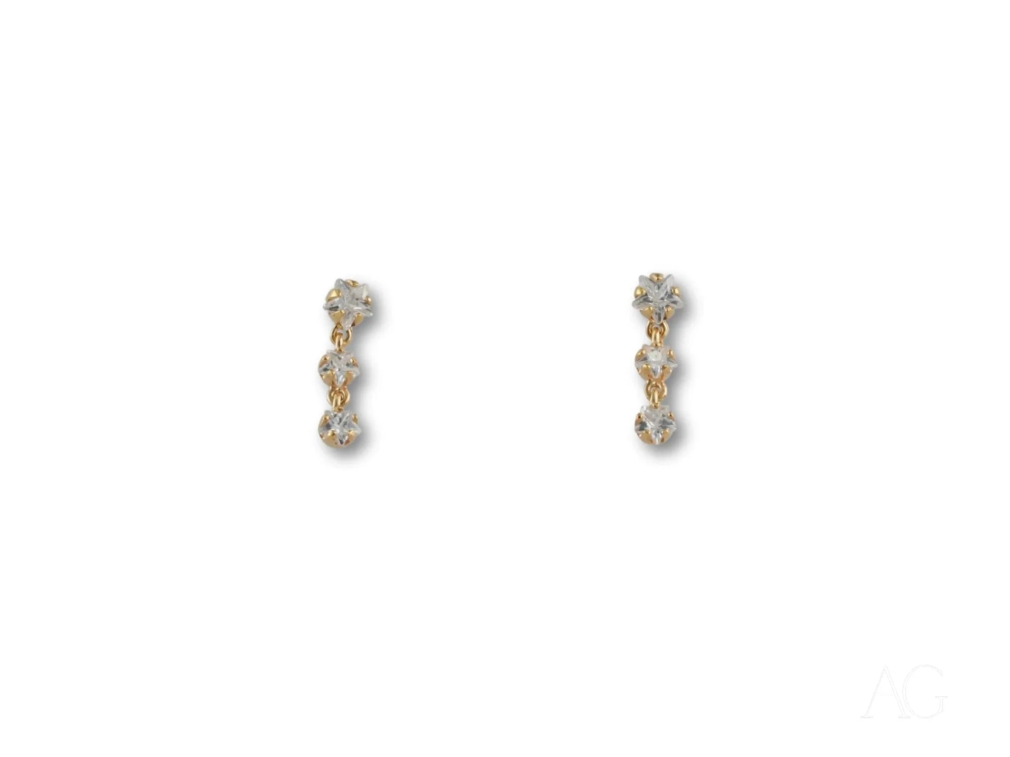 Stars Drop Earrings - Elegant Lightweight Dangle Earrings for Women | Perfect for Evening Parties, Weddings & Special Occasions