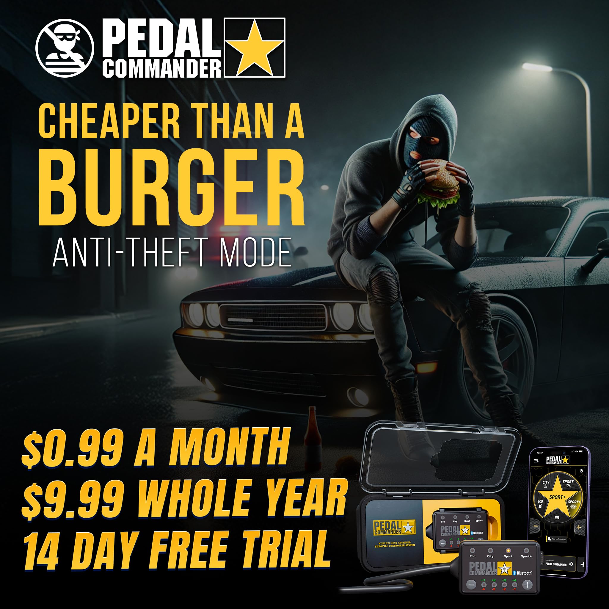 PEDAL COMMANDER Throttle Response Controller for Polaris RZR Models 2015-2025 - Compatible with Trail, RS1, XP, Turbo S, 570, 800, 900, Ranger & General - Off-Road Performance Upgrade for Enhanced Acceleration & Control