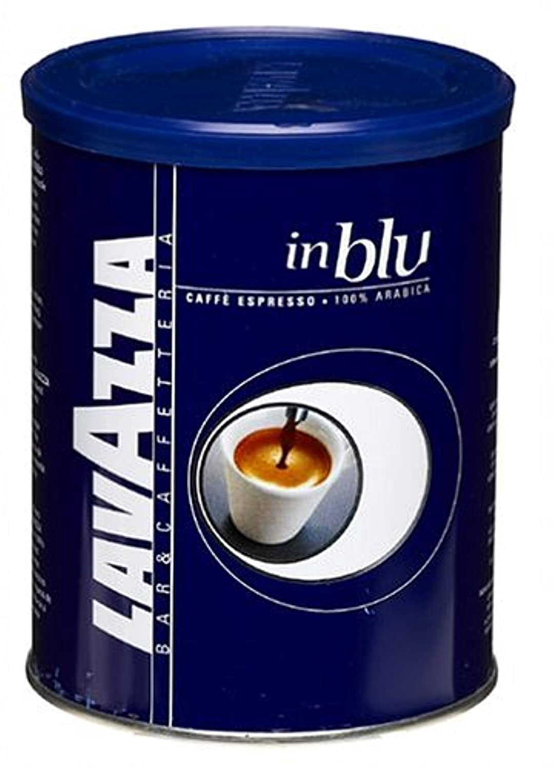 Lavazza InBlu Ground Espresso Coffee - 8.8 oz Can - Rich & Aromatic Blend for Espresso Machines & Moka Pots - Perfect for Home Brewing & Coffee Shops