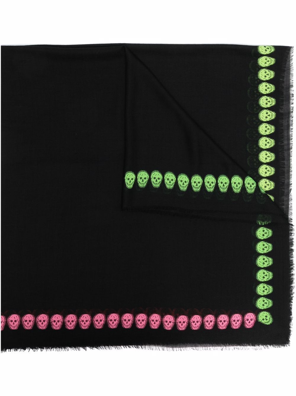 Alexander McQueen Black Scarves - Luxury Fashion Accessory for Women & Men - Perfect for Winter, Office & Special Occasions