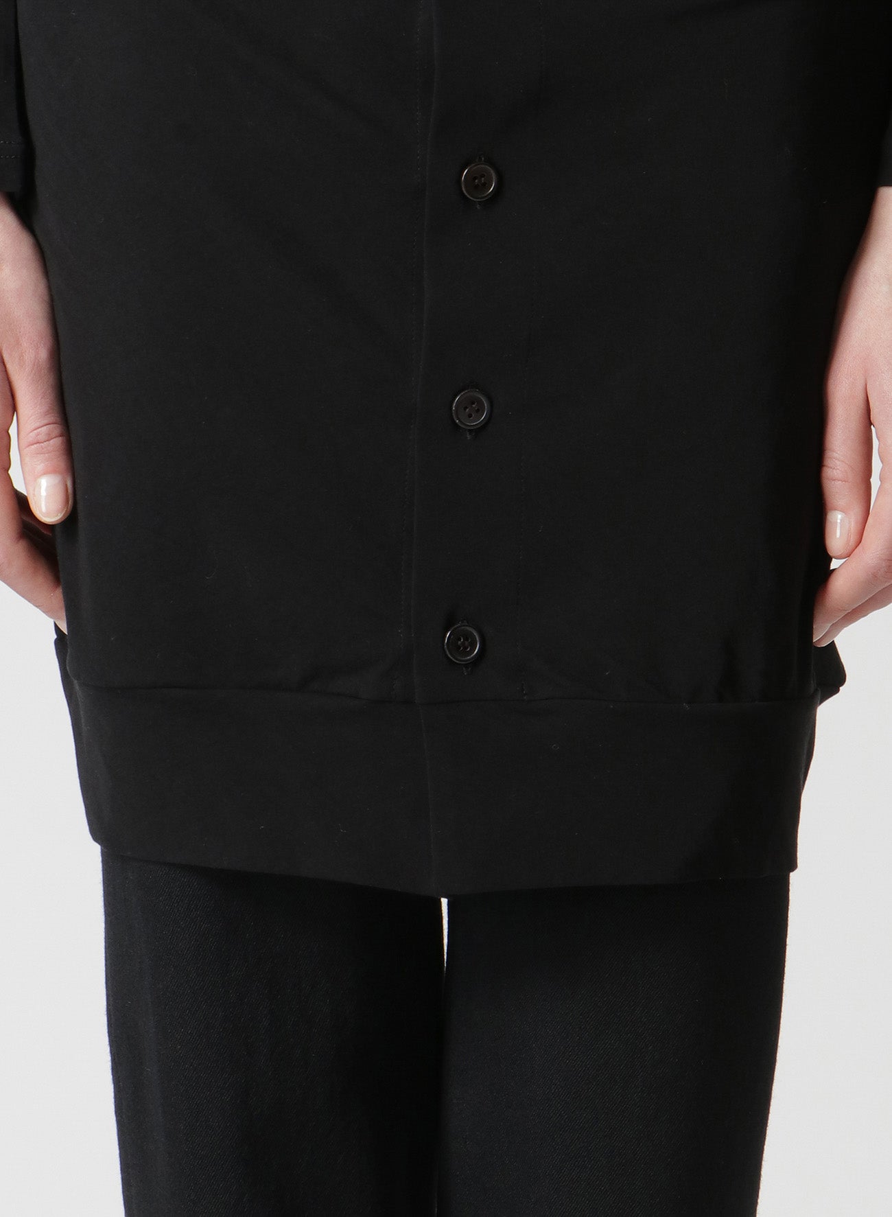 COSMORAMA Women's Cotton Long Sleeve Button Up Turtleneck Top - Elegant Draped Blouse for Office, Date Night & Fall Layering
