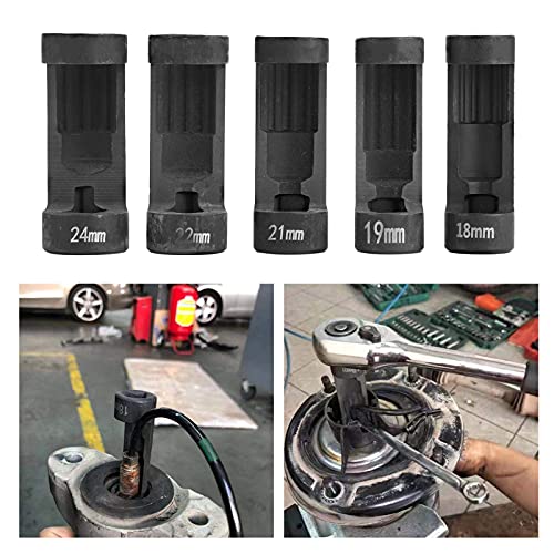 5Pcs Strut Nut Socket Set - 12 Point 1/2