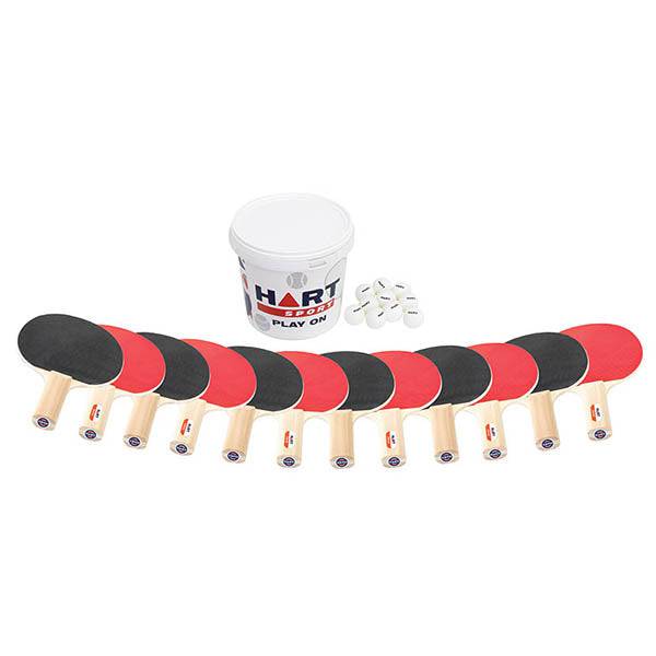 Premium HART Table Tennis Kit with 4 Paddles, 6 Balls & Carry Case - Perfect for Indoor & Outdoor Play, Family Fun, and Professional Training