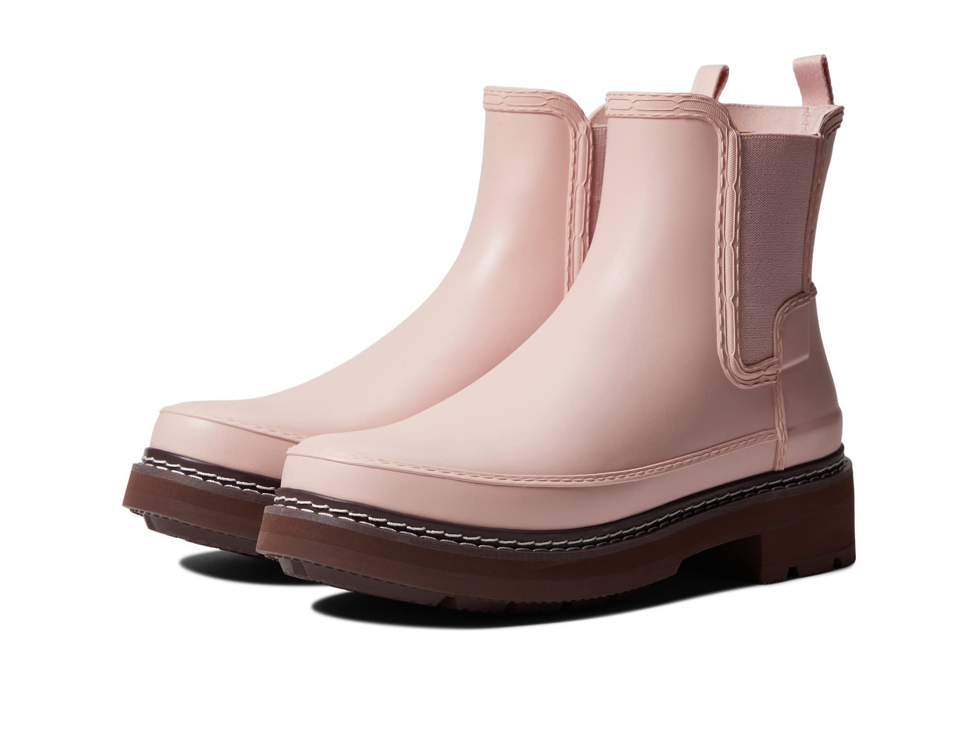 Hunter Women's Refined Chelsea Rain Boots - Waterproof Ankle Booties with Stitch Detail | Perfect for Rainy Days, Outdoor Adventures & Casual Wear