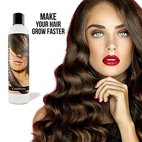 Growfast Hair Growth Shampoo & Conditioner Set - 2 Shampoos & 1 Conditioner (3 Bottles) for Thicker, Longer Hair - Perfect for Daily Hair Care & Scalp Nourishment