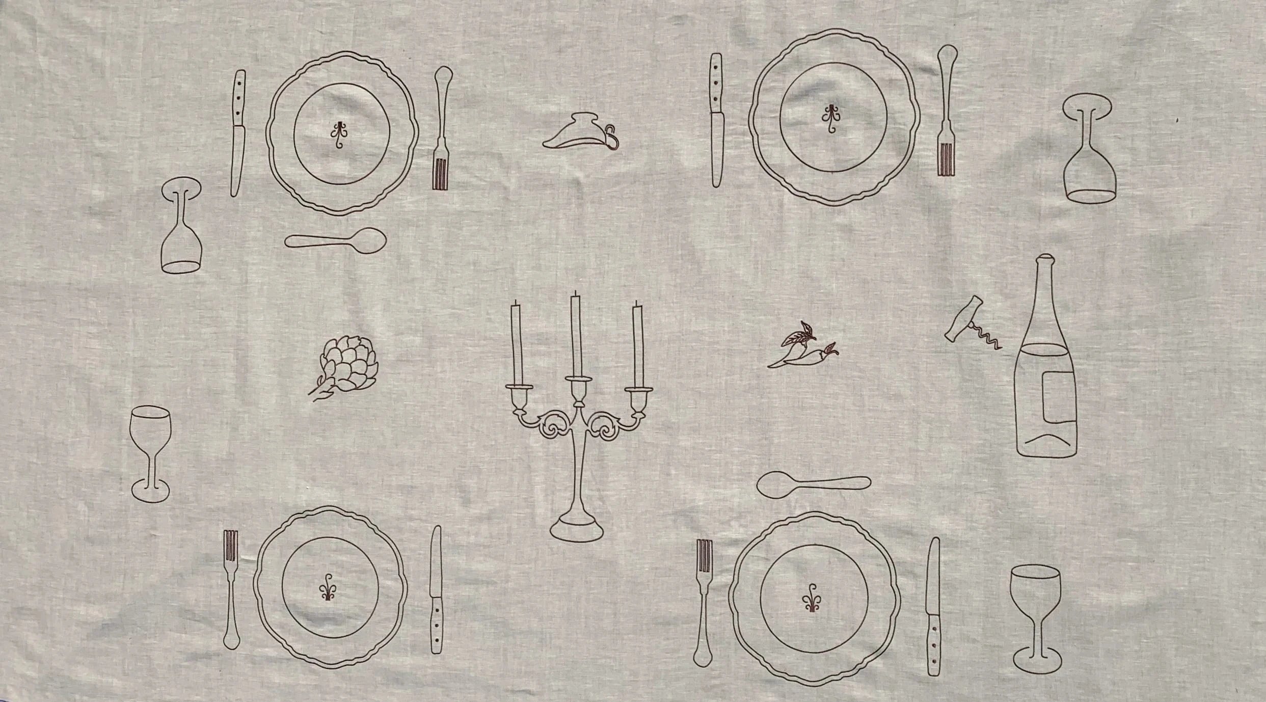 Premium 100% Linen Tablecloth - Heirloom Quality Beige - Perfect for Farmhouse Dining, Wedding Decor & Elegant Dinner Parties