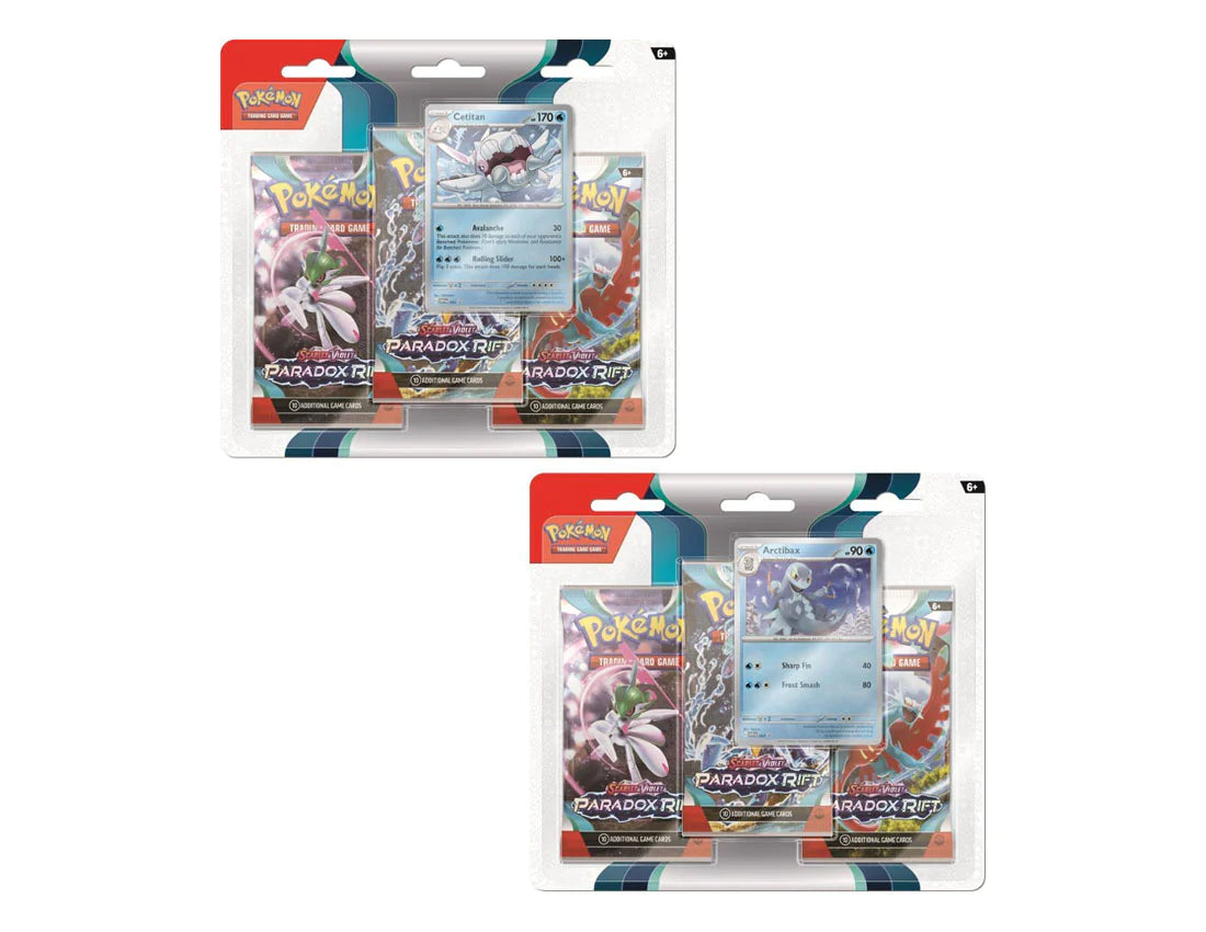 Pokemon Scarlet & Violet Paradox Rift 3 Pack Blister - Premium Trading Card Game Booster Pack Set for Collectors & Battles | Perfect for Tournaments, Gifts & TCG Enthusiasts