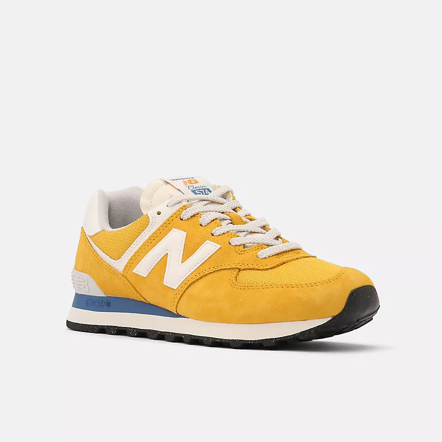 574 Classic Sneakers for Men & Women - New Yellow & White Colorway | Comfortable Casual Shoes for Walking, Running & Everyday Wear