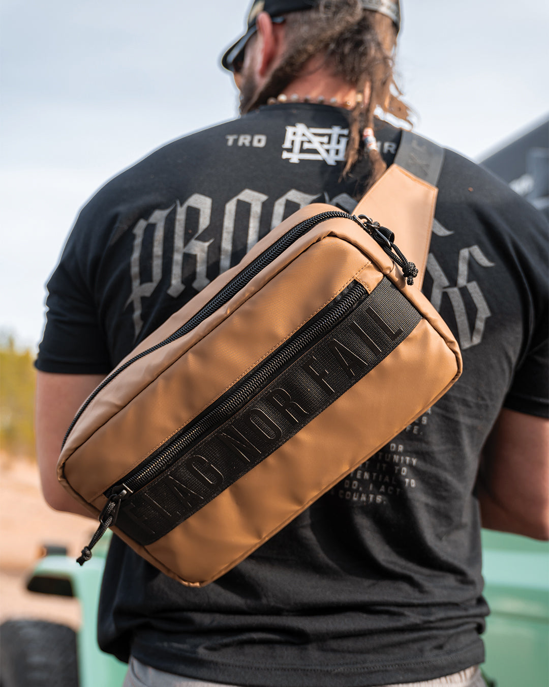 Momentum 7L Sling Bag - Lightweight Crossbody Backpack for Men & Women - Sand Color - Perfect for Travel, Hiking, Gym & Everyday Use