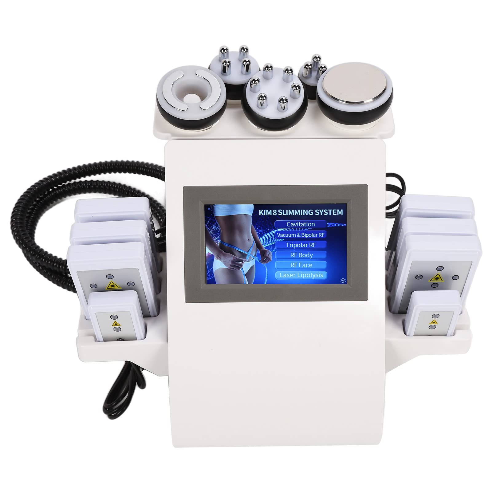 6 in 1 Cavitation Machine for Body Slimming - Multifunctional RF Facial & Body Massager with Vacuum Therapy - Home Use Beauty Device for Skin Tightening, Cellulite Reduction | Perfect for Spa, Salon & Personal Skincare Routine