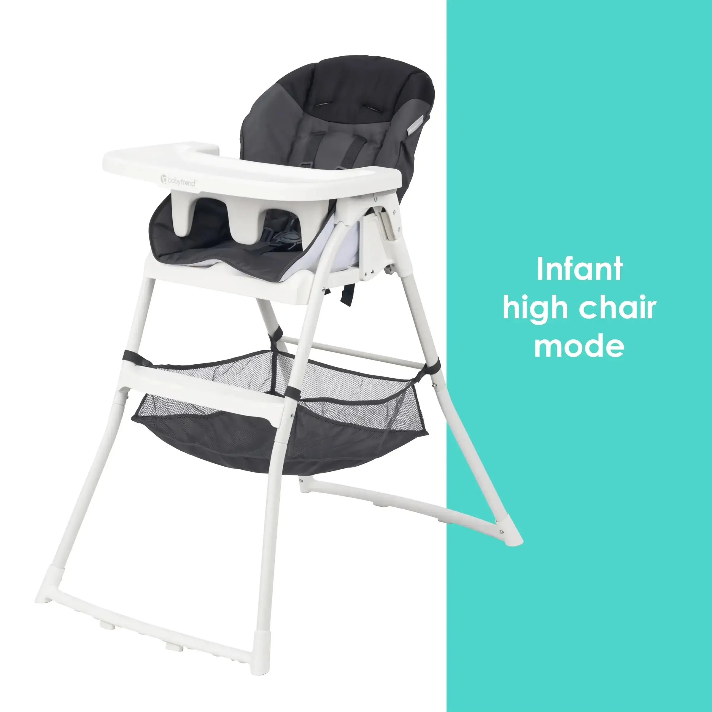 Portable Flat Fold High Chair for Babies & Toddlers - Lightweight, Space-Saving Baby Dining Chair for Home, Restaurant & Travel Use