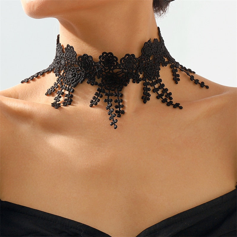 Elegant Women's Fashion Classic Lace Necklace - Perfect for Weddings, Parties & Special Occasions