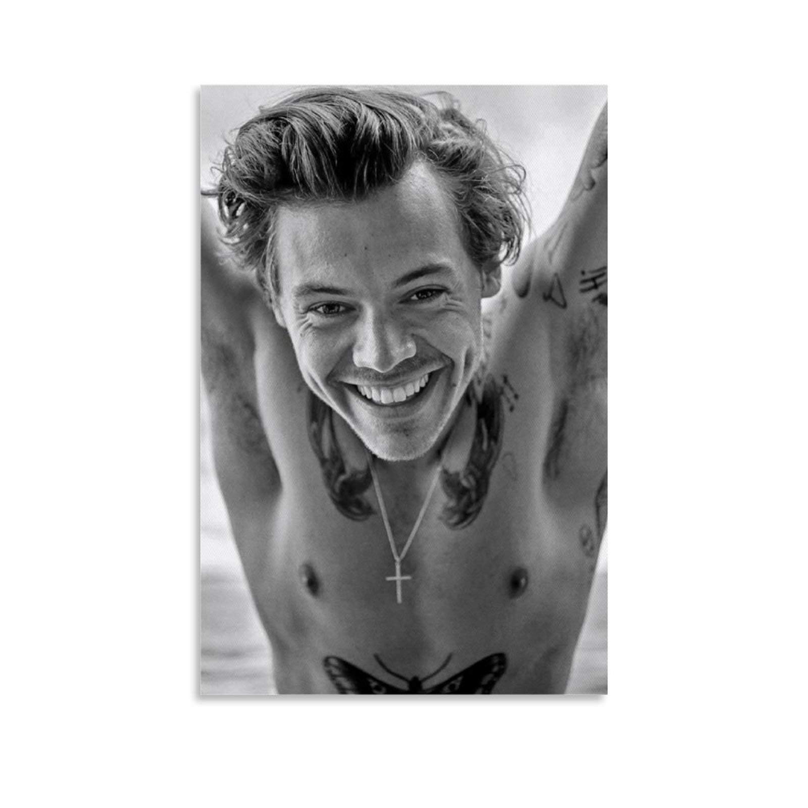 Harry Styles Rolling Stones Poster - Vintage Canvas Wall Art Decor for Living Room & Bedroom - 24x36 Inches (60x90cm) - Perfect for Music Lovers & Home Decoration