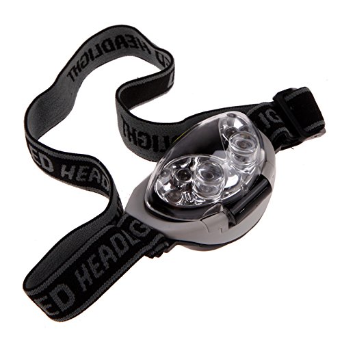 Globeagle TICA 6 LED Headlamp Flashlight - 300 Lumens Bright Light, Rechargeable Headlight for Camping, Hiking, Fishing & Outdoor Activities
