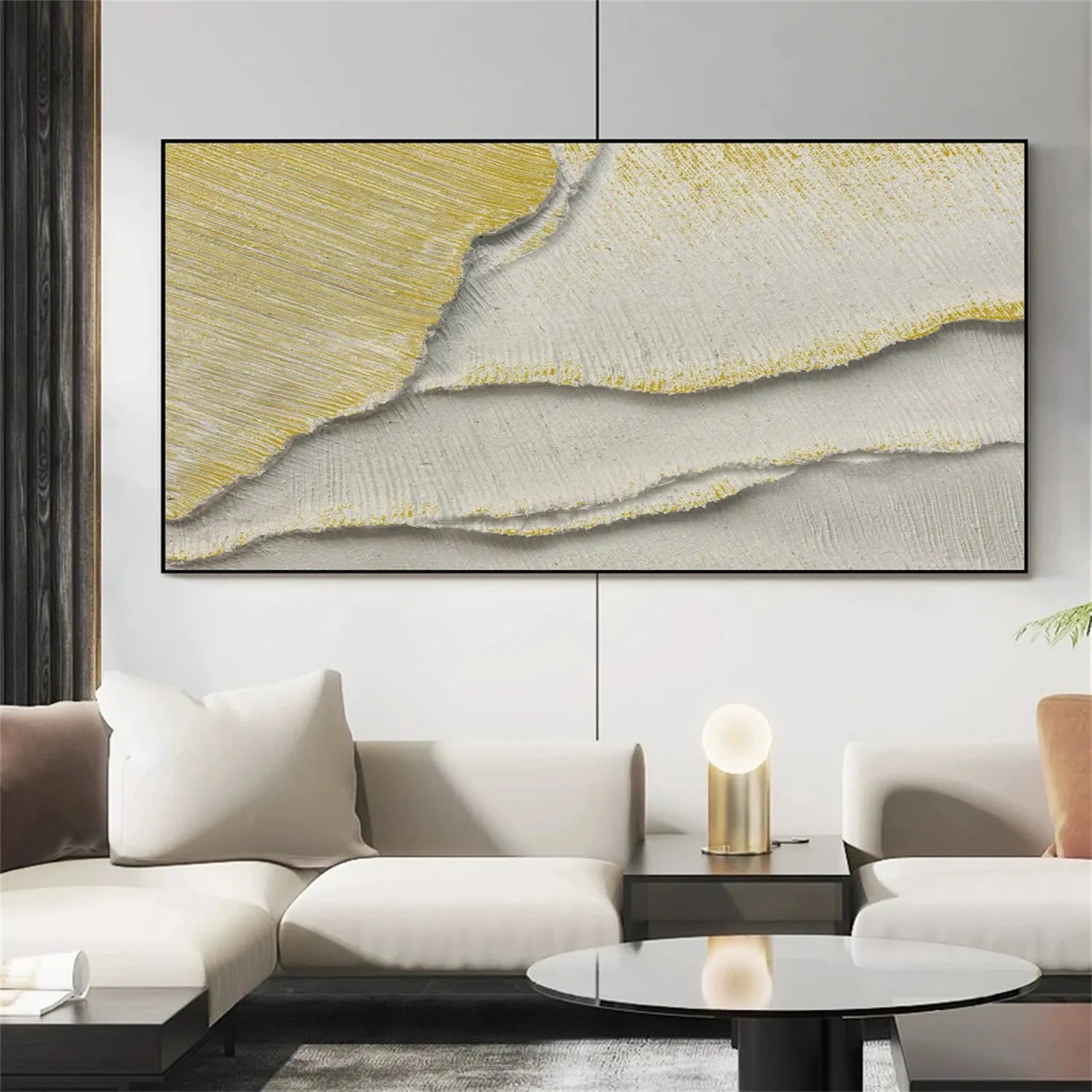Minimalist Textured Plaster Art Painting - Abstract Wall Decor for Living Room, Bedroom & Office | #MM299