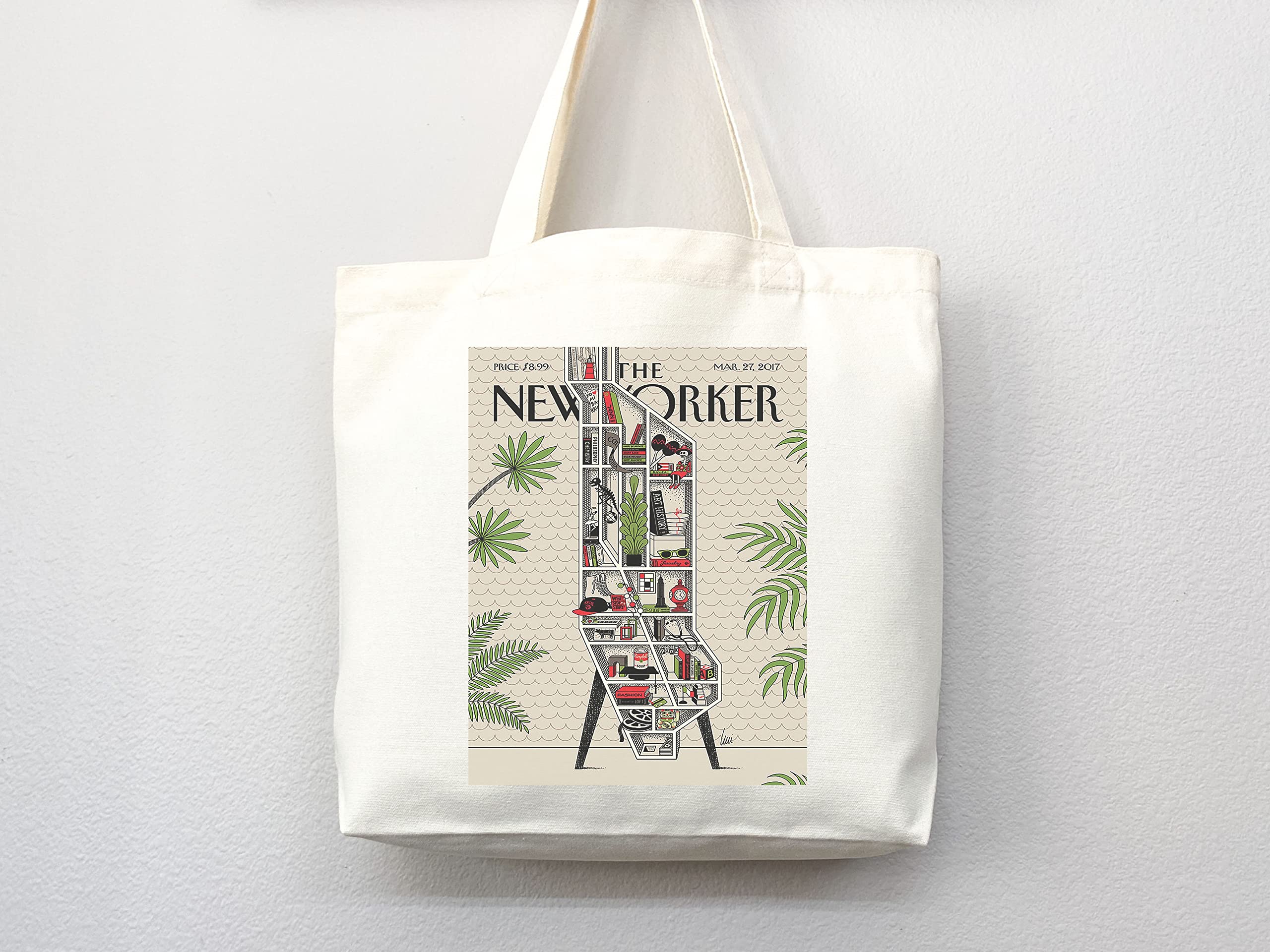 The New Yorker Tote Bag - Stylish Canvas Magazine & Art Tote for Everyday Use | Perfect for Shopping, Beach Trips & Work Commutes