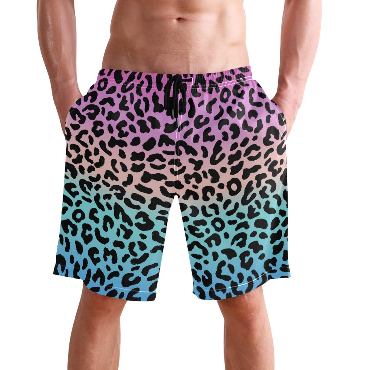 **Visesunny Men's Quick Dry Swim Trunks with Mesh Lining & Pockets - Beach, Surfing, Swimming & Pool Shorts for Active Water Sports & Relaxation**
