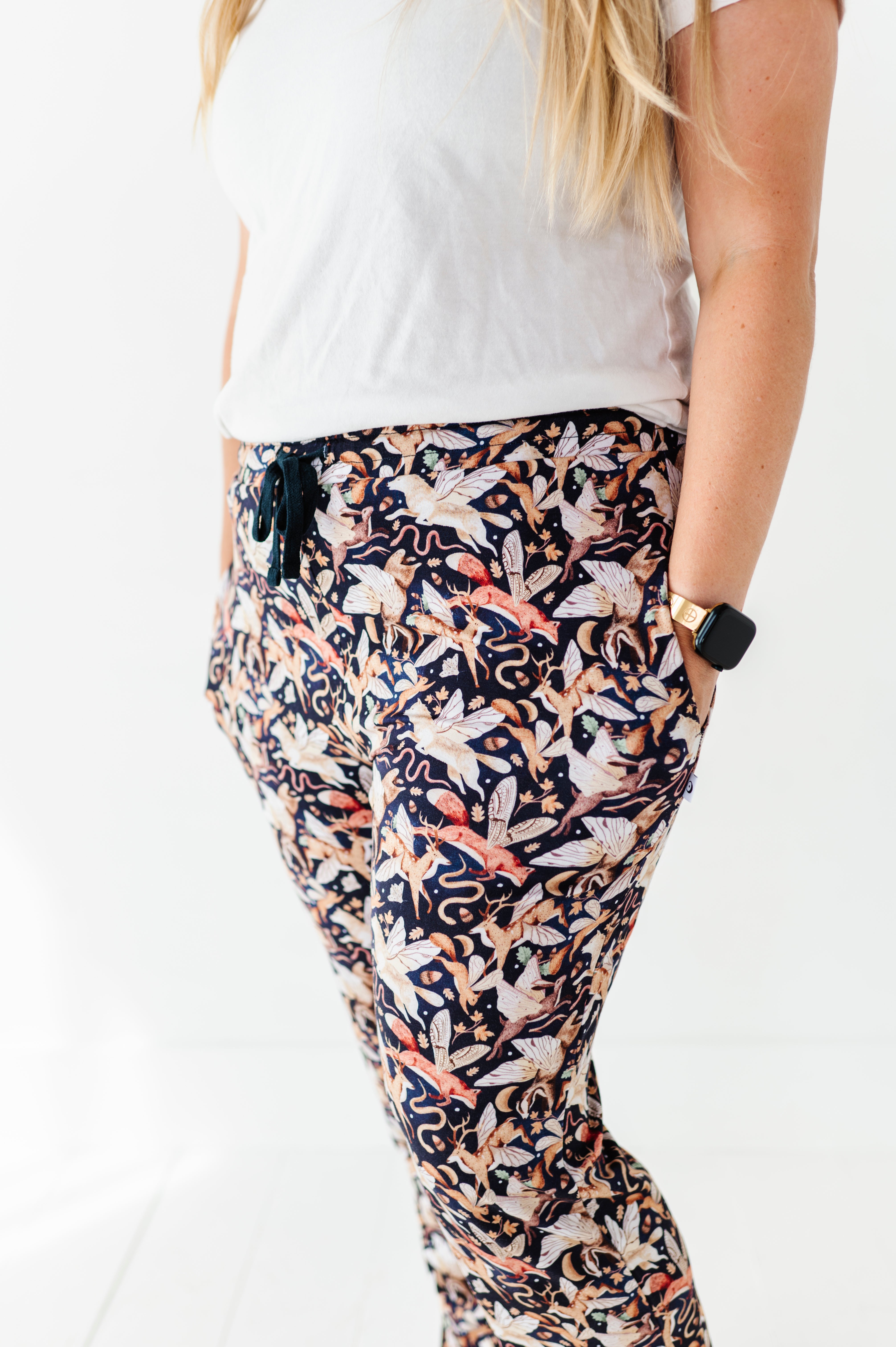 Folklore Flight Women's Modal Jersey Joggers - Soft Stretchy Lounge Pants for Yoga, Running & Casual Wear