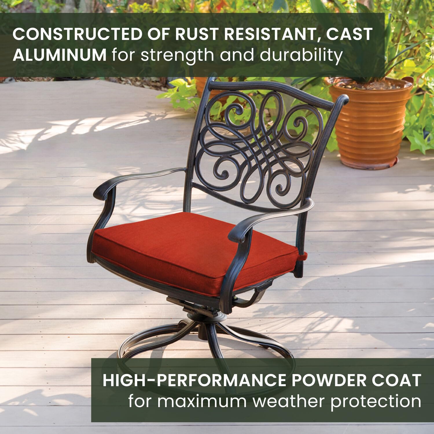 Hanover Traditions 7-Piece Patio Dining Set with 60