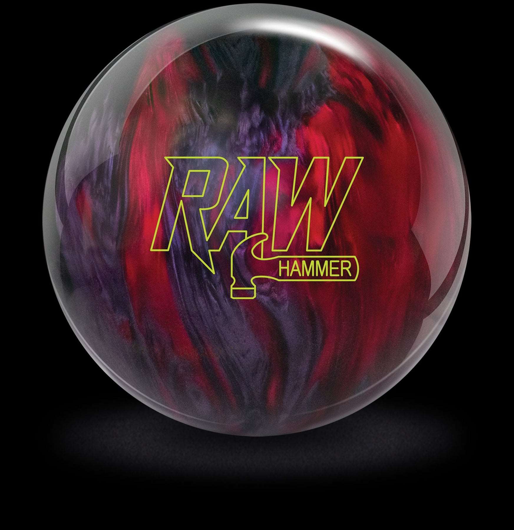 Hammer Raw Hammer Bowling Ball - Red/Smoke/Black Color | Perfect for Professional & League Bowling Tournaments