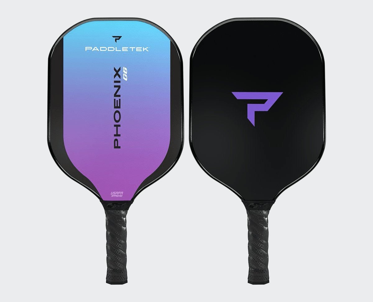 Paddletek Phoenix G6 Pickleball Paddle - Premium Carbon Fiber Paddle for Competitive Play & Tournament Use | Lightweight & Durable for Indoor/Outdoor Games