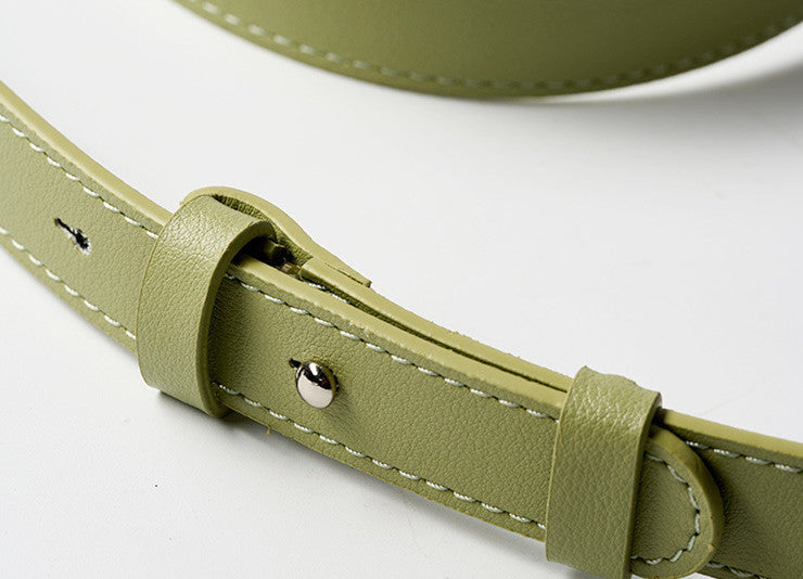 Stylish Woven Crescent Leather Crossbody Bag for Women - Perfect for Work, Travel & Everyday Use