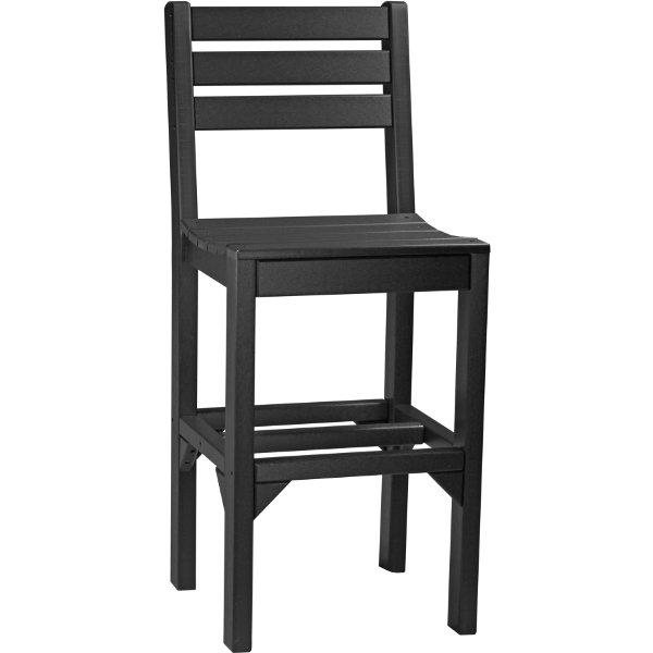 Island Side Chair - Modern Wicker Patio Dining Chair for Outdoor, Garden, Poolside & Porch Use - Lightweight & Durable Rattan Furniture for Backyard, Deck & Balcony