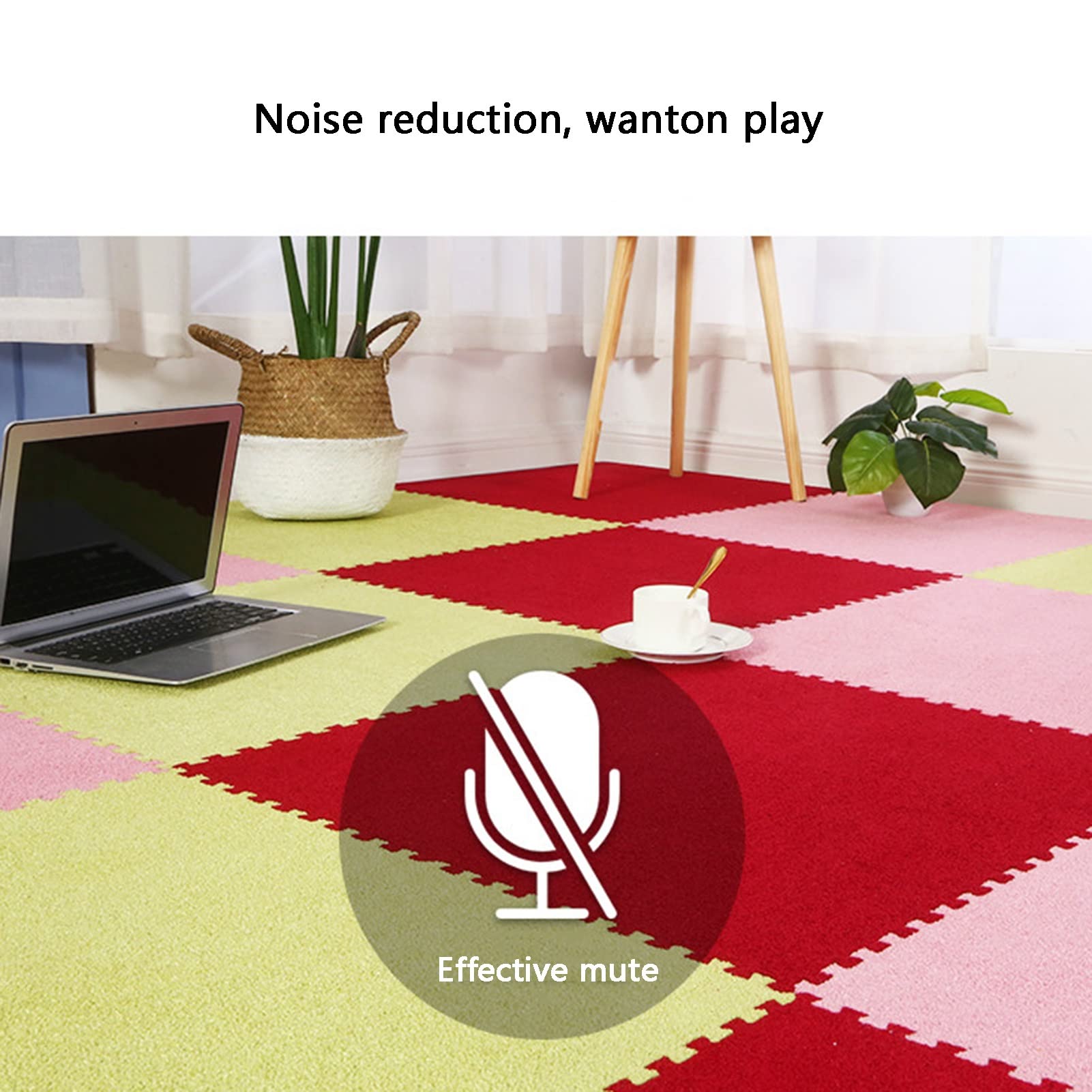 Soft Interlocking Foam Floor Mats - Washable, Non-Slip Puzzle Play Mats for Kids & Toddlers - 60x60x1.0cm (20 Tiles, Gray) - Perfect for Nursery, Playroom, Gym & Home Floor Protection