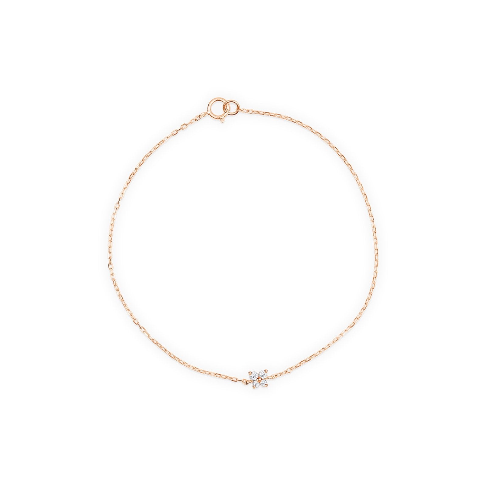 14k Rose Gold Diamond Butterfly Bracelet - Elegant & Dainty Jewelry for Women, Perfect for Weddings, Anniversaries & Special Occasions
