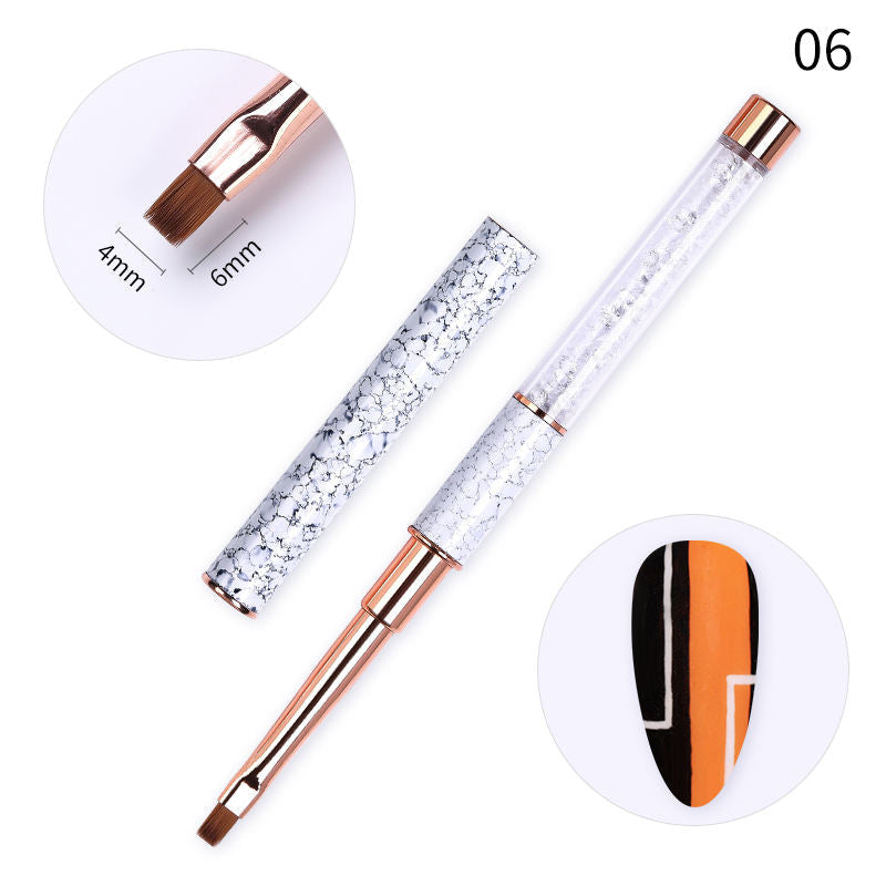 Born Pretty Professional Nail Art Brush Set - 10PCS Nail Painting Brushes for Acrylic, Gel, and Dip Powder Nails - Perfect for DIY Manicures, Nail Extensions, and Salon Use