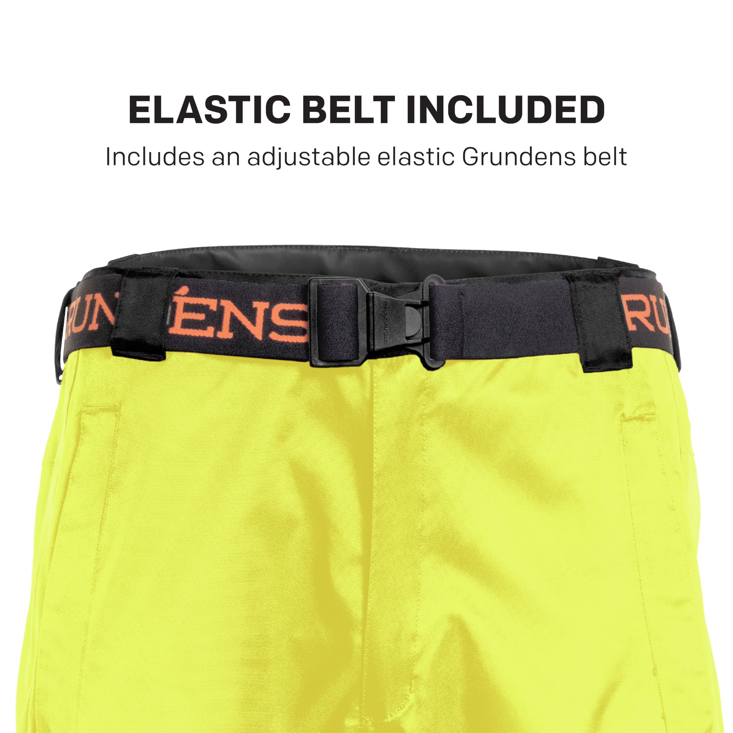 Grundéns Men's Weather Watch Pant - Waterproof, Stain-Resistant Fishing Pants with Hi-Vis Yellow for Outdoor Safety | XX-Large | Perfect for Fishing, Hunting & Outdoor Work