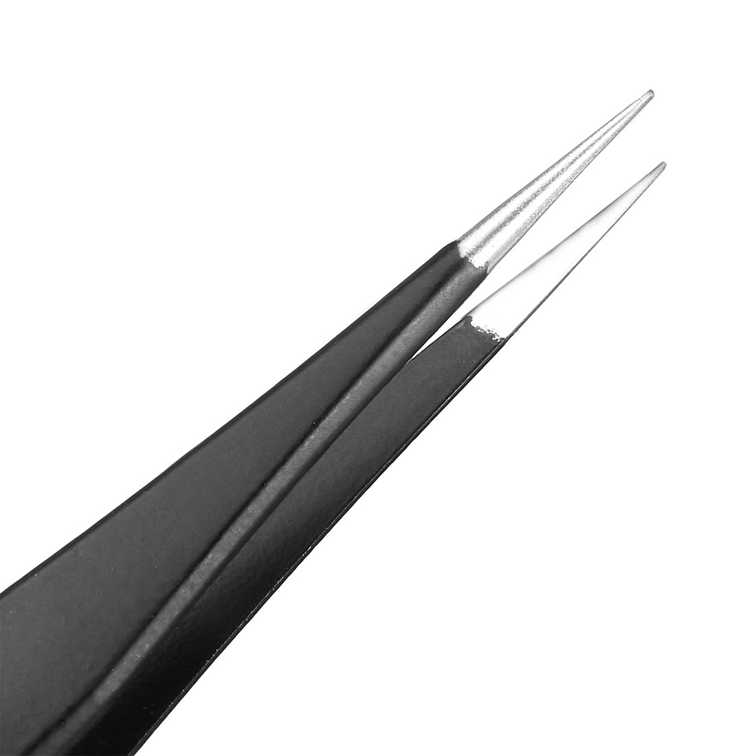 uxcell ESD-10 Anti-Static Stainless Steel Non-Magnetic Tweezers Set - 3 Pack Straight Pointed Tip Precision Tools for Electronics Repair, Jewelry Making & Crafting (4.8 Inch Length)