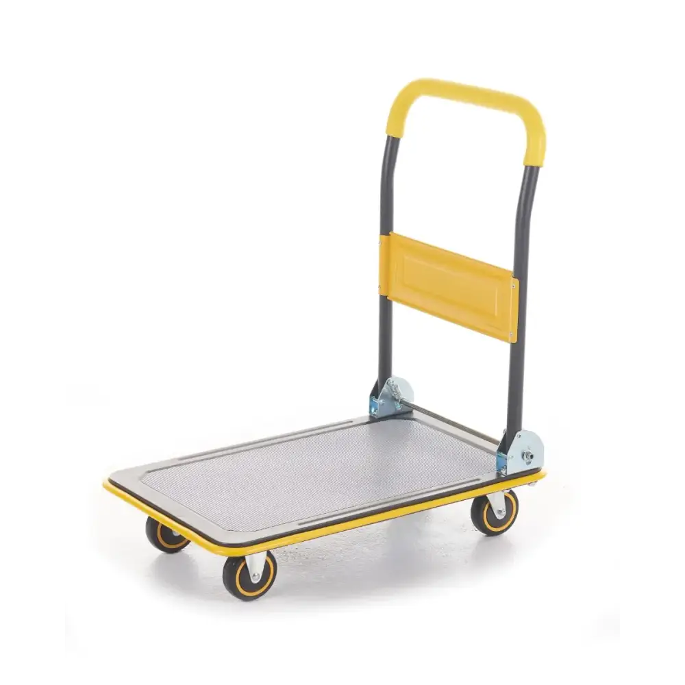Premium Heavy-Duty Folding Hand Truck with 330LBS Capacity - Portable Utility Cart for Moving, Warehouse, Grocery Shopping & Home Use