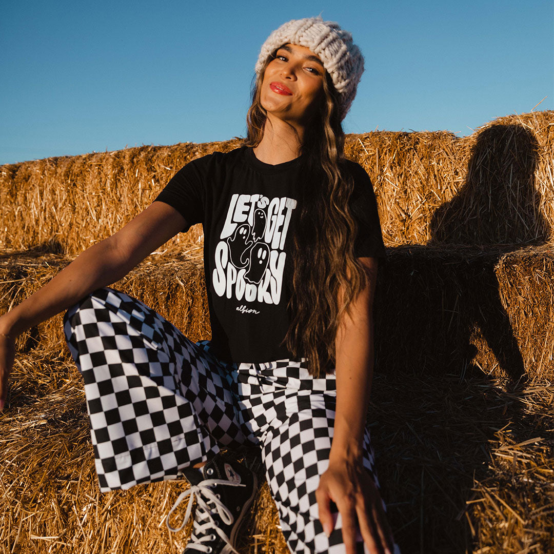 Spooky Black Basic Tee - Soft Cotton T-Shirt for Men & Women | Casual Wear, Halloween Outfits & Everyday Comfort