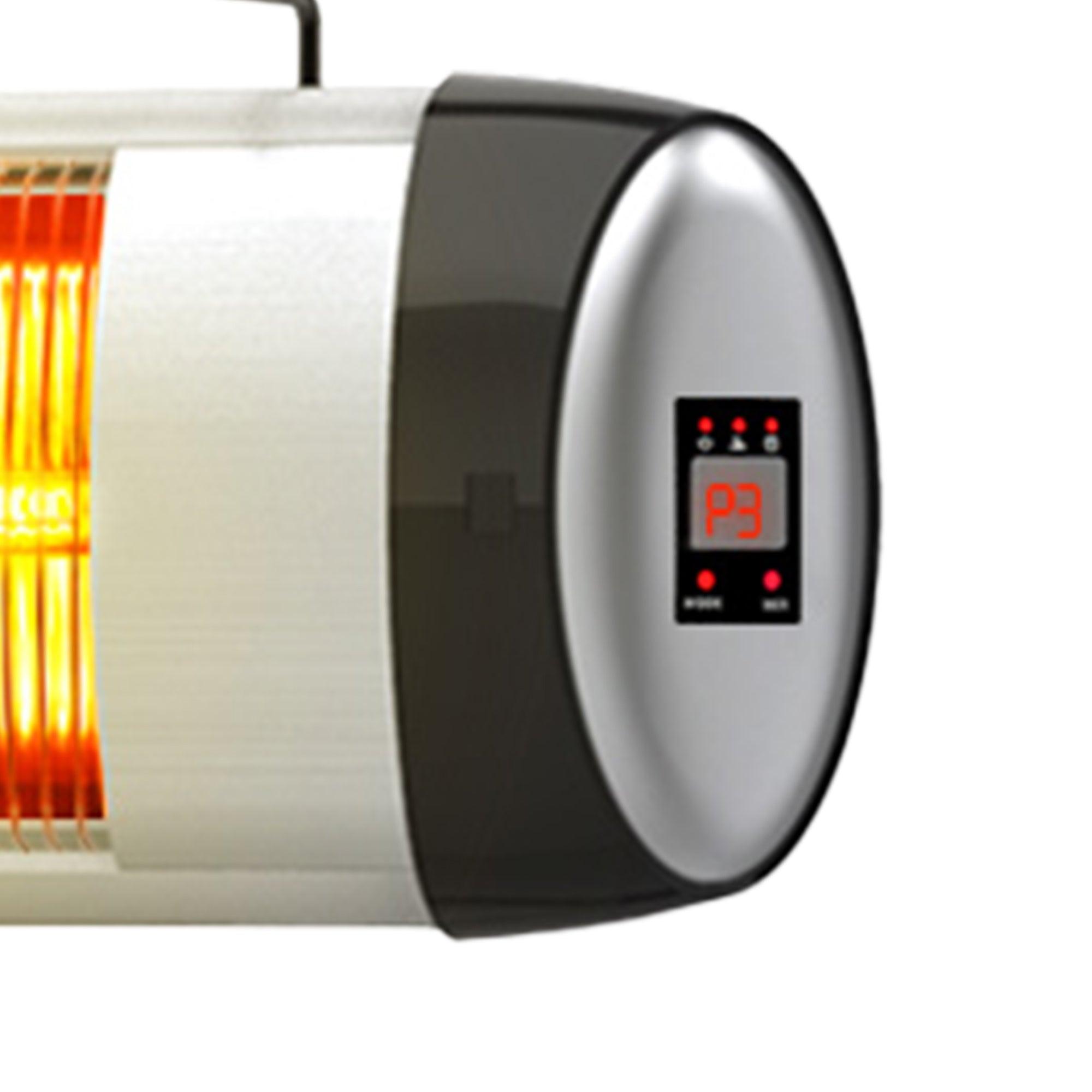1500W Infrared Patio Heater with Remote Control - Outdoor/Indoor Standing Electric Thermostat Heater for Porch, Garden & Deck - Perfect for Cold Weather & Entertaining Guests