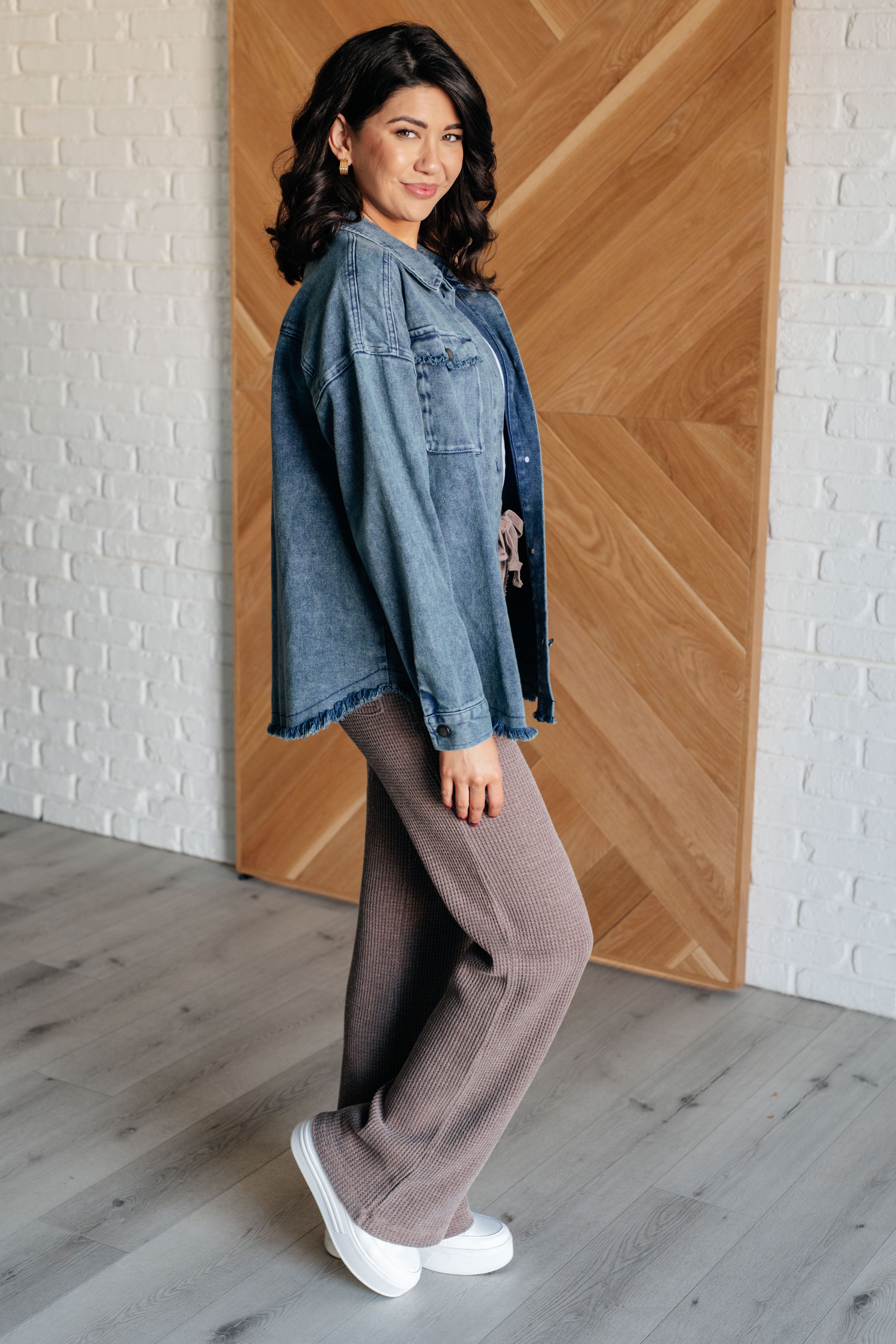 Just In Case Mineral Wash Shacket - Stylish Overshirt for Men & Women | Trendy Layering Piece for Fall & Winter | Perfect for Casual Outfits, Outdoor Adventures & Cozy Evenings