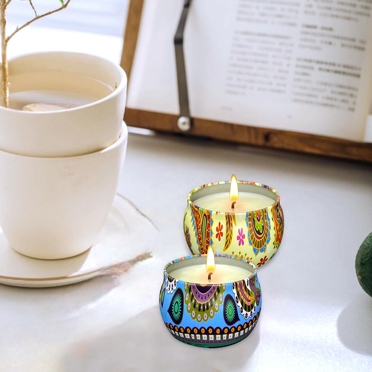 Aromatherapy Soy Candles 4.4oz - Stress Relief for Home & Bedroom Gifts