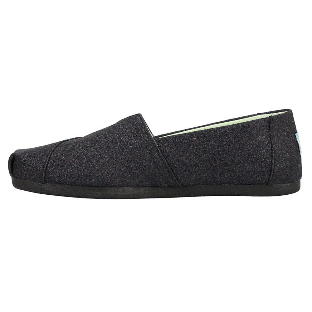 TOMS Women's Alpargata Slip-On Flats - Comfortable Casual Shoes for Women in Blue | Perfect for Everyday Wear, Office, and Travel