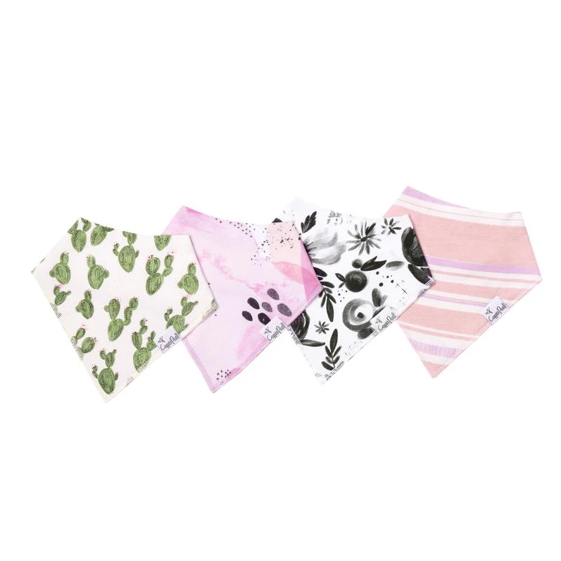 Copper Pearl Baby Bandana Bibs 4-Pack - Soft & Absorbent Drool Bibs for Infants & Toddlers - Sage Green - Perfect for Feeding, Teething, and Everyday Use