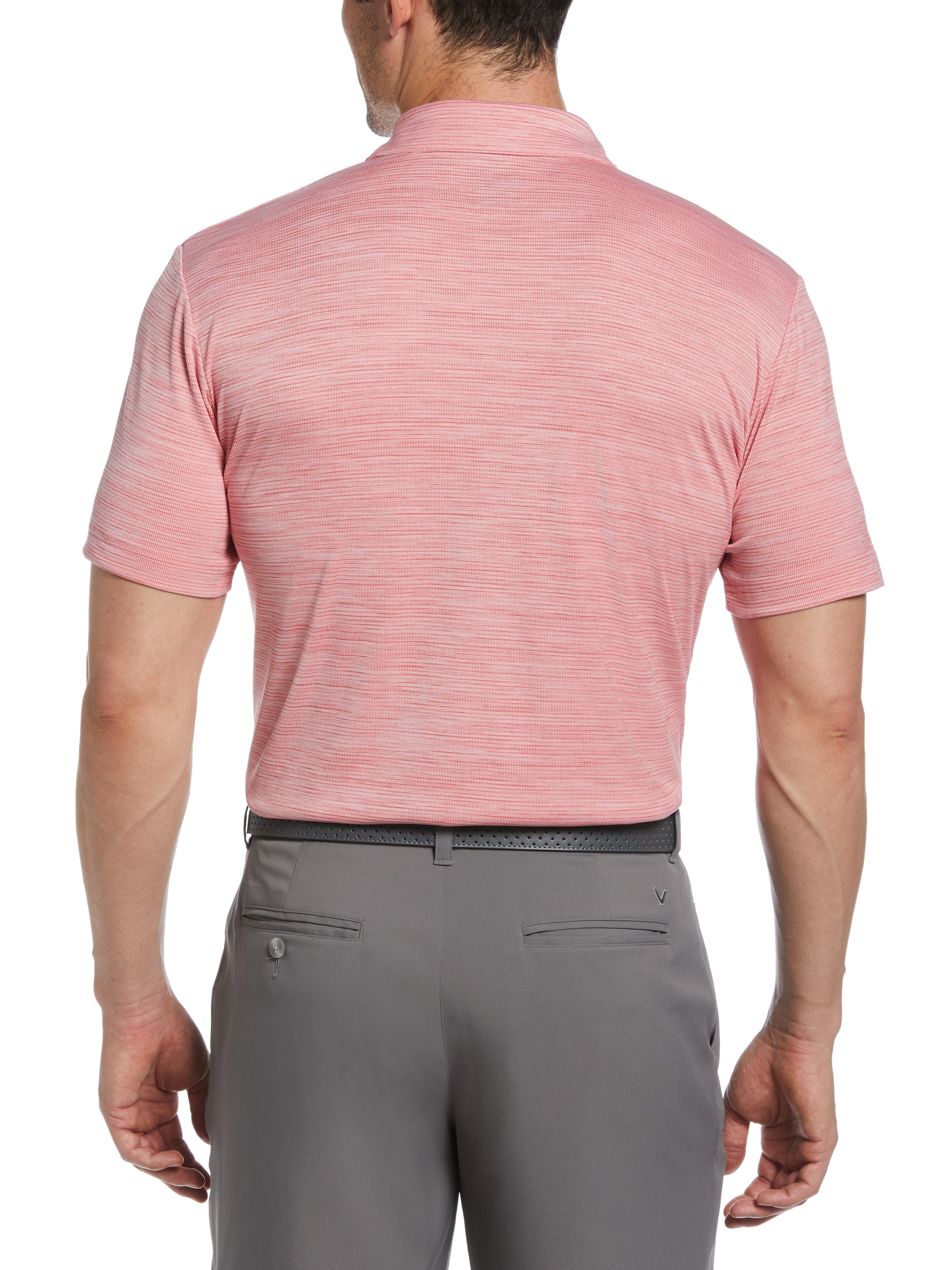 Men's Solid Texture Polo Shirt - Classic Casual Wear for Office, Golf & Everyday Outfits | Breathable & Comfortable