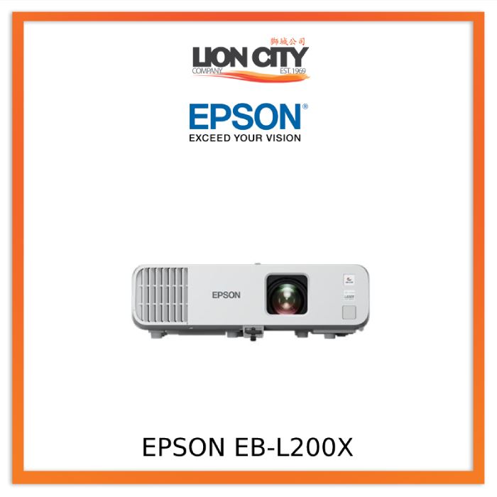 Epson EB-L200X 3LCD XGA Laser Projector - 4000 Lumens, WXGA Resolution, Built-in Wireless for Home Theater & Office Presentations | Perfect for Business Meetings, Classroom Teaching & Movie Nights