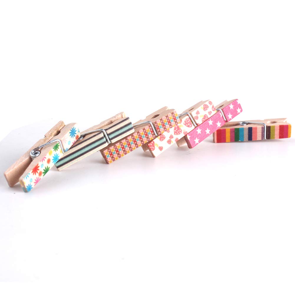 100 Pack Mini Wooden Clothespins for Photos, Paper, Crafts - Perfect for Scrapbooking, DIY Projects & Home Decor