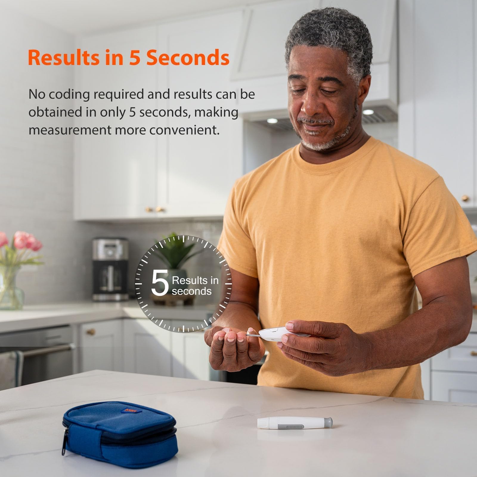 iHealth Gluco+ Wireless Smart Blood Glucose Monitor Kit - 100 Test Strips & Lancets - Bluetooth Diabetes Testing Meter with Mobile App - Home & Travel Use for Type 1 & 2 Diabetics