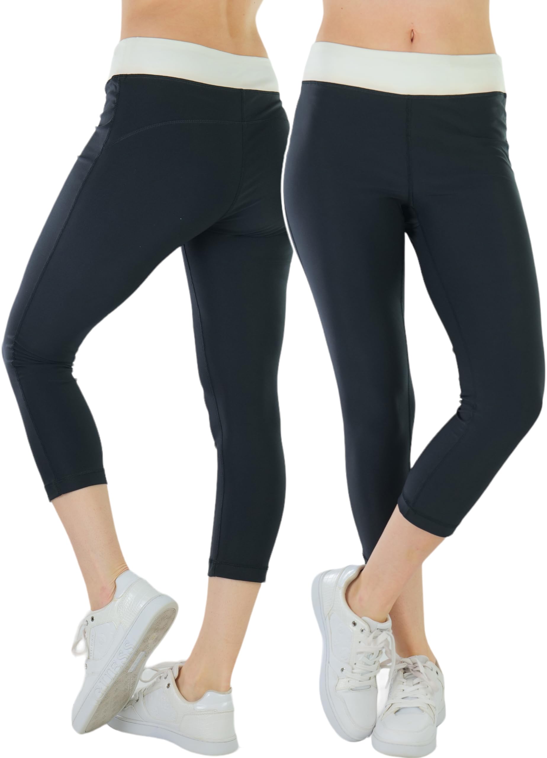 ToBeInStyle Women's Colorblock Active Leggings - Full Ankle Length Workout Pants for Yoga, Running & Gym | Stretchy High-Waisted Athletic Tights