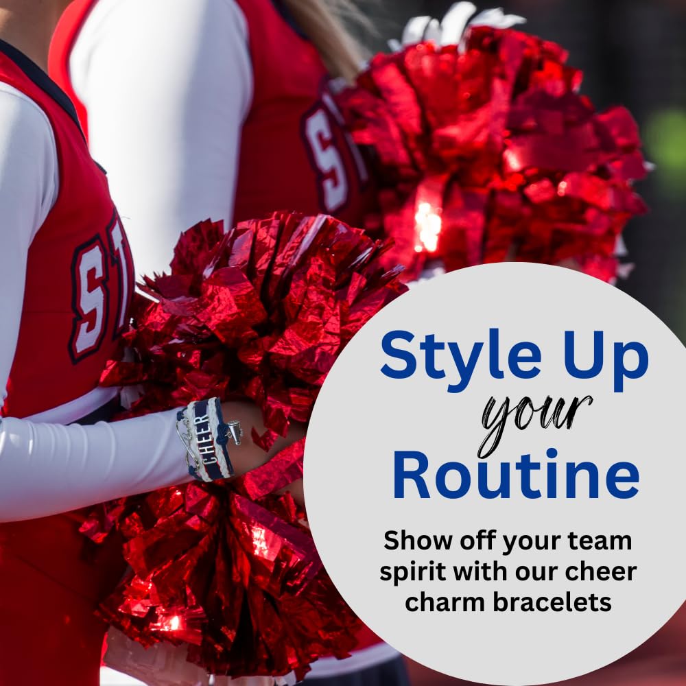 Infinity Collection Cheerleading Bracelets - Stylish Team Spirit Wristbands for Cheerleaders, Dancers & Sports Fans - Perfect for Games, Competitions & School Events