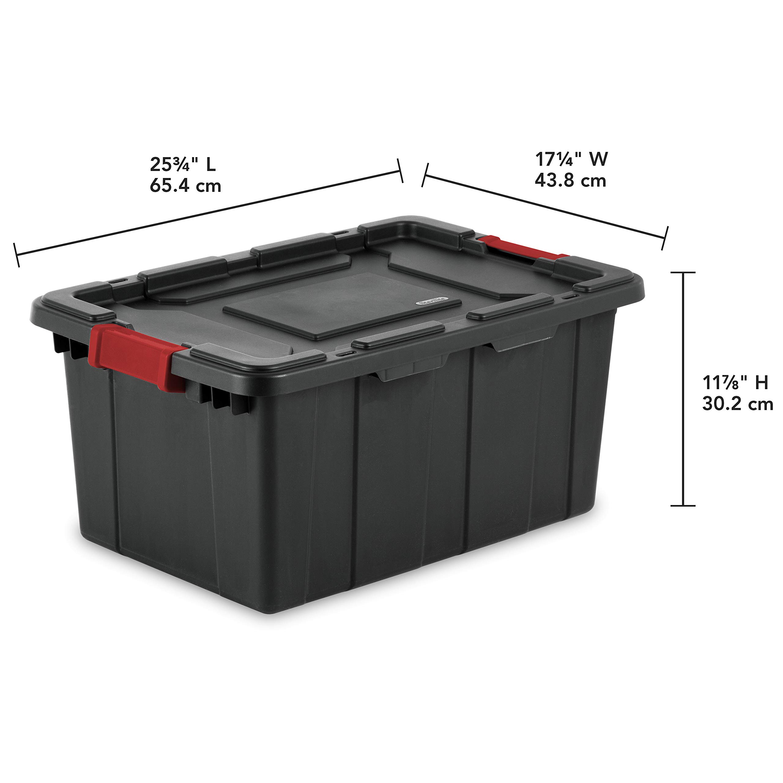 Sterilite Heavy-Duty Storage Bins Bundle - 15 Gallon (6-Pack) & 27 Gallon (4-Pack) Plastic Totes with Secure Latching Lids - Perfect for Home Organization, Garage Storage, and Industrial Use