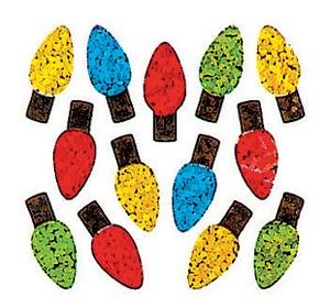 Bulk Roll Prismatic Stickers - 100 Repeats Micro Christmas Lights for DIY Crafts, Holiday Decorations & Party Supplies