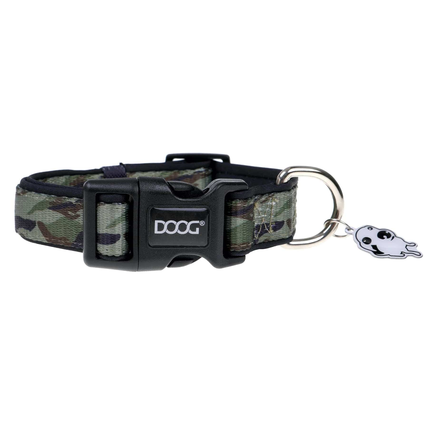 Canine Camo Neoprene Dog Collar - Durable & Adjustable Pet Collar for Medium & Large Dogs - Perfect for Hunting, Hiking & Outdoor Adventures