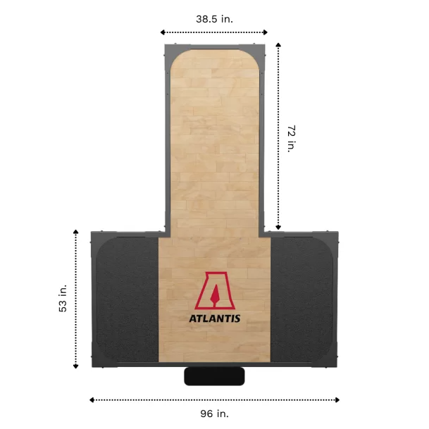 Premium ATLANTIS Platform with Durable Hardwood Surface - Perfect for Home Gym, Yoga, and Fitness Training